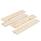 Kit com 4 Tábuas de Madeira Pinus Natural 10x1,9x50cm Madeiras Lega
