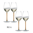 Kit 4 Taças De Champagne Fatto A Mano Haste Colorida Riedel L
