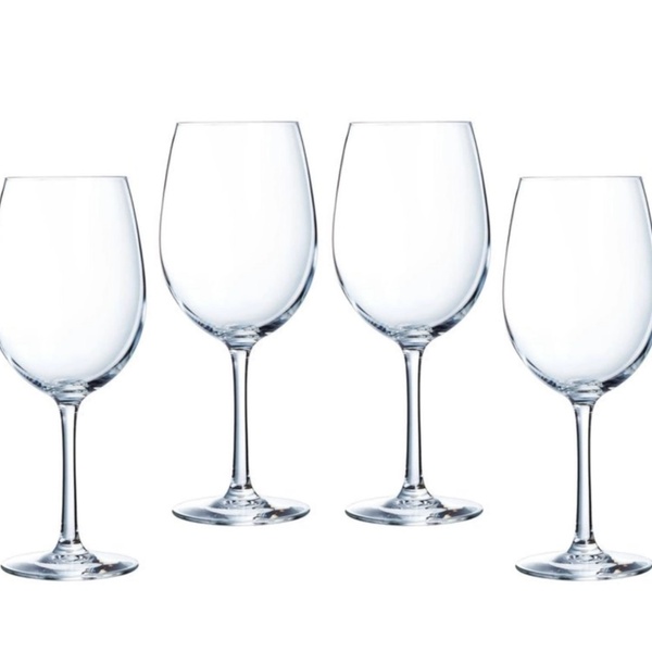 Kit 4 Taças De Cristal Arcoroc Vinho Chef Sommelier 470ml