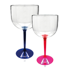 Kit 4 Taças Gin Bicolor Azul E Rosa Acrílico Ps Krystalon