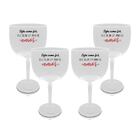 Kit 4 Taças Gin Brancas Personalizadas Seja Como For...