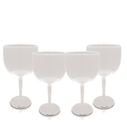 Kit 4 Taças Gin Branco Acrílico