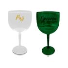 Kit 4 Taças Gin Coloridas Personalizadas Palavras Fim De Ano