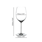 Kit 4 Taças Vinho Riedel Fatto A Mano Merlot Haste Colorida B