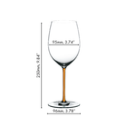 Kit 4 Taças Vinho Riedel Fatto A Mano Merlot Haste Colorida L