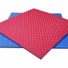 Kit 4 Tatame Tapete Eva 100x100x2cm 1x1 Metro 20mm Azul E Ver