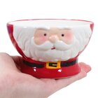 Kit 4 Tigelas Cerâmica Natal Travessa Bowl Natalino Papai Noe