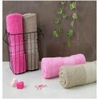Kit 4 Toalhas Banho Algodão Toque Suave Rápida Absorção Rosa/