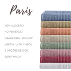 Kit 4 Toalhas De Banho Bege 100% Algodão Linha Paris