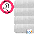 Kit 4 Toalhas De Rosto 100 Algodão Salão Manicure Spa 44x70cm