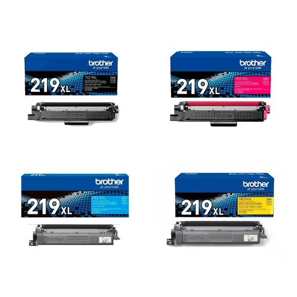 Kit 4 Toner Tn219xl Tn-219xl Brother Original 4 Cores Dcp-l35