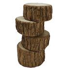 Kit 4 Toquinhos De Madeira Rústica Arte E Decor. Veja Descr.