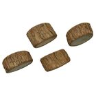 Kit 4 Toquinhos De Madeira Rústica Arte E Decor. Veja Descr.