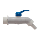 Kit 4 Torneira Esfera Pvc Jardim Tanque 1/2'' 3/4'' Branca