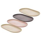 Kit 4 Travessas Bandeja Oval 24cm Servir Petiscos Sushi Sobr