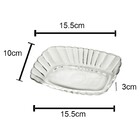 Kit 4 Travessas Pequenas De Vidro 15 5 X 10 X 3 Cm