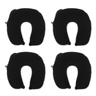 Kit 4 Travesseiro Pescoço Almofada Viagem Travel Plush Nap Pr