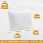 Kit 4 Travesseiros Antialérgico 100% Fibra Siliconada Pura 50