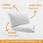 Kit 4 Travesseiros Antialérgico 100% Fibra Siliconada Pura 50