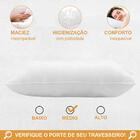 Kit 4 Travesseiros Antialérgico 100% Fibra Siliconada Pura 50