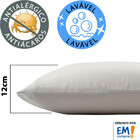Kit 4 Travesseiros Antialérgico De Fibra Macio Lavável 45x65