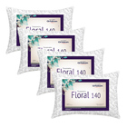 Kit 4 Travesseiros Ortobom Estampa Floral Antialérgico Tecido