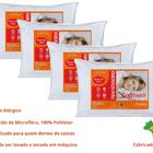 Kit 4 Travesseiros Suporte Médio Altenburg Soft Touch Microfi