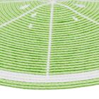 Kit 4 Un Jogo Lugar Americano Redondo Verde 38cm Feito À Mão