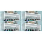 Kit 4 Unidades Araras Roupas Branco