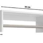 Kit 4 Unidades Araras Roupas Branco