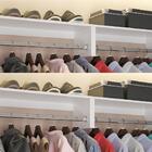 Kit 4 Unidades Araras Roupas Prateleira