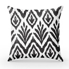 Kit 4 Unidades Capa De Almofada Preto E Branco Geométrico Sue