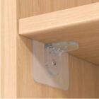 Kit 4 Unidades De Mão Francesa Adesiva Para Prateleira