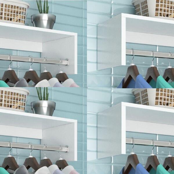 Kit 4 Unidades Porta Cabides Arara Roupas Prateleira