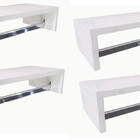 Kit 4 Unidades Porta Cabides Arara Roupas Prateleira Aereo