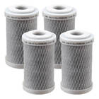 Kit 4 Unidades Refil Filtro Carbon Block 5" X 2.5" - 125 Com