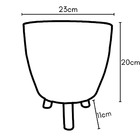 Kit 4 Vasos Para Plantas Decoração Com Tripé Madeira Cinza