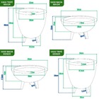 Kit 4 Vasos Para Plantas E Decoração Tripé De Madeira Azul
