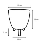 Kit 4 Vasos Para Plantas E Decoração Tripé De Madeira Azul