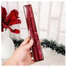 Kit 4 Velas Retorcidas De Natal Decorativa Com Glitter Vermel