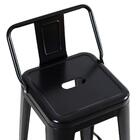 Kit - 4 X Banquetas Altas Iron Tolix Com Encosto - Industrial