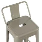 Kit - 4 X Banquetas Altas Iron Tolix Com Encosto - Industrial