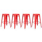 Kit - 4 X Banquetas Altas Iron Tolix - Industrial - Vintage -