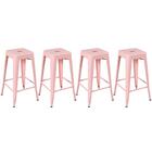 Kit - 4 X Banquetas Altas Iron Tolix - Industrial - Vintage -