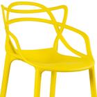 Kit - 4 X Banquetas Altas Masters Allegra - Amarelo