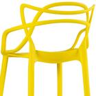 Kit - 4 X Banquetas Altas Masters Allegra - Amarelo