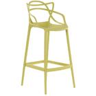 Kit - 4 X Banquetas Altas Masters Allegra - Verde Oliva