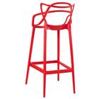 Kit - 4 X Banquetas Altas Masters Allegra - Vermelho