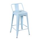 Kit - 4 X Banquetas Iron Tolix Com Encosto - 61 Cm - Industri