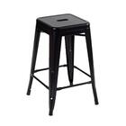 Kit - 4 X Banquetas Médias Iron Tolix - 61 Cm - Preto